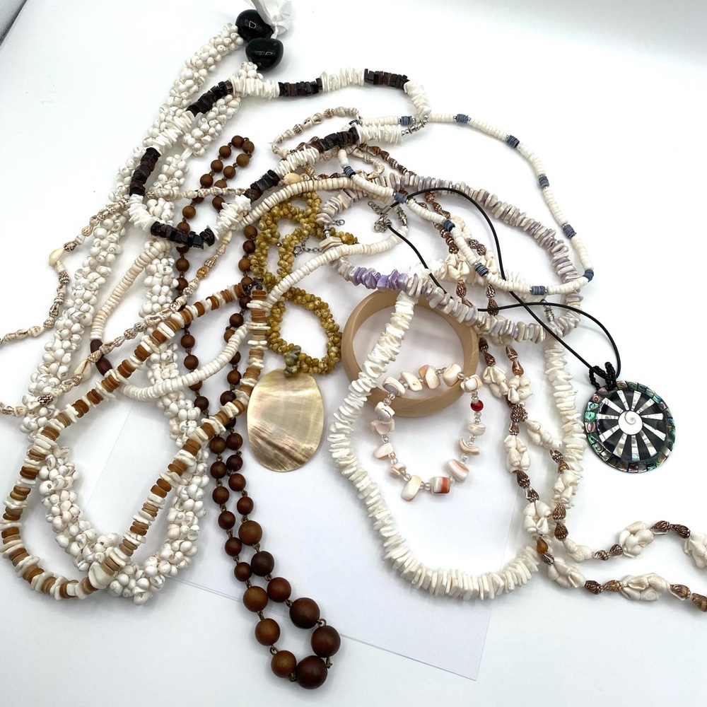 Bohemian Beach Shell Mermaidcore Jewelry Lot Bundle - Picture 6 of 6